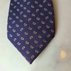 Liberty of London Tie Vintage Blue Paisley Wool